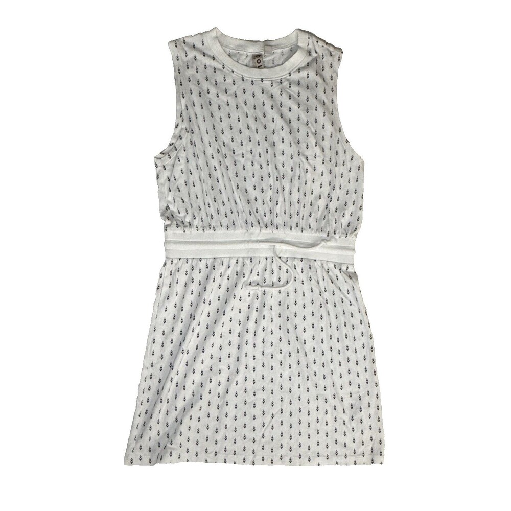 Anthropologie Dolan Left Coast Cinched Mini Dress White Arrow Print Medium